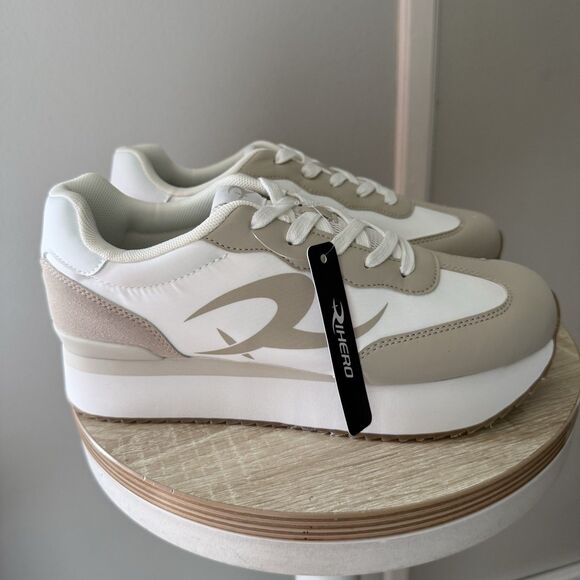 NWT Women's Platform Athletic Sneakers Non Slip Walking Shoes Comfort Size 9 - Picture 6 of 16